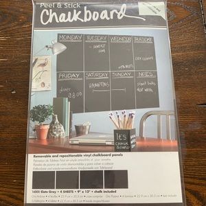 Peel and stick chalkboard